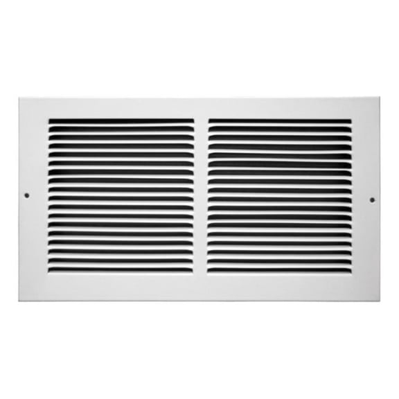 C123RW14X06 Steel Floor Baseboard Register White - 14 x 6 in.