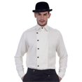 thumbnail image 1 of C1293 Ulysses Side-Button Shirt- Off White - Extra Large, 1 of 1
