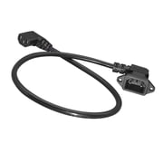 C13 to C14 Panel Mount Power Cord 90 Degree IEC 320 C13 Female to C14 Male Power Extension Cord for Monitor Computer