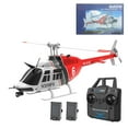 thumbnail image 1 of C138 Bell206 RC Helicopter, 1:33 Scale, 2.4G 6CH RTF Single Propeller Aileron Free, Six-axis Gyroscope, Modular Battery, One-Touch Function for Adults & Hobbyists, 1 of 5