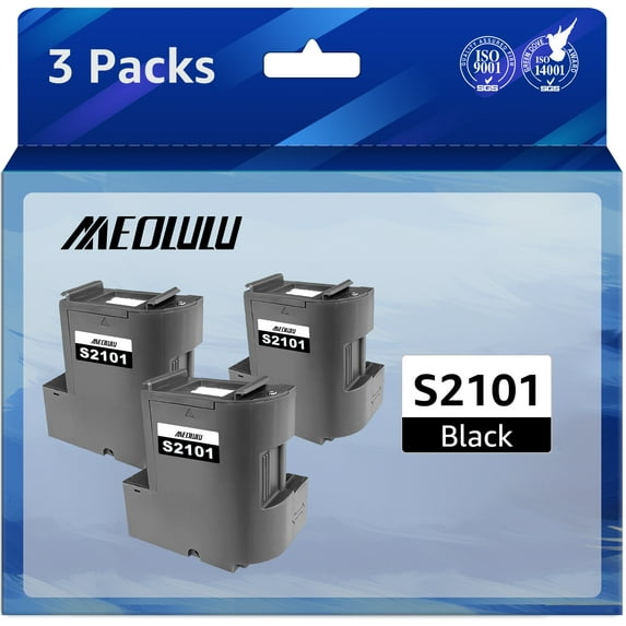 C13S210125 SC23MB S2101 Maintrnce Box Waste Ink Tank Compatible for Epson Surecolor SC-F100 SC-F130 SC-F160 SC-F170 Printer (3 Pack)