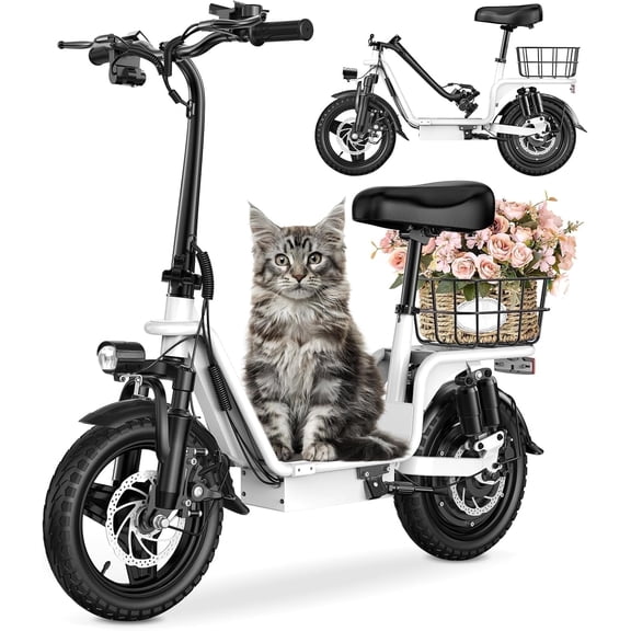 INSDRGN Electric Scooter for Adults with Seat, High Performance Foldable E-Scooter with 750W Motor, 20MPH, 28 Mile Range, 330lbs Max Load, UL2272