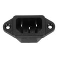 thumbnail image 1 of C14 Panel Mount Plug Adapter AC 250V 10A 3 Pins IEC Inlet Module Plug Power Connector Socket with Cover 8Pcs, 1 of 5