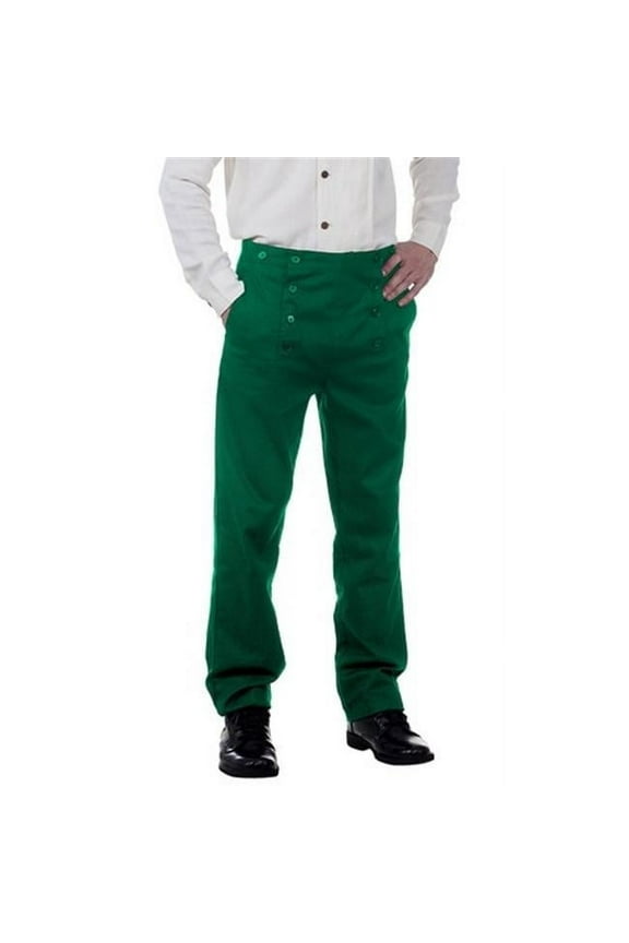 C1403 Architect Mens Hundred Percent Cotton Pants- Green - Extra Large