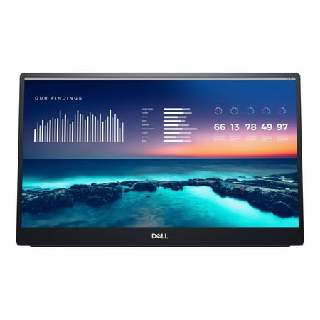 Dell - 14" Full HD LCD Portable Monitor (USB) - Silver