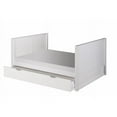 thumbnail image 1 of C1523-TR Camaflexi Full Size Platform Bed - Tall with Trundle - Panel Style - White Finish, 1 of 1