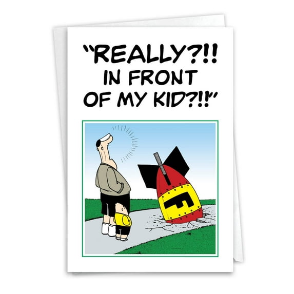 C1523BDG Hilarious Birthday Card 'The F Bomb Birthday ' with Envelope by NobleWorks
