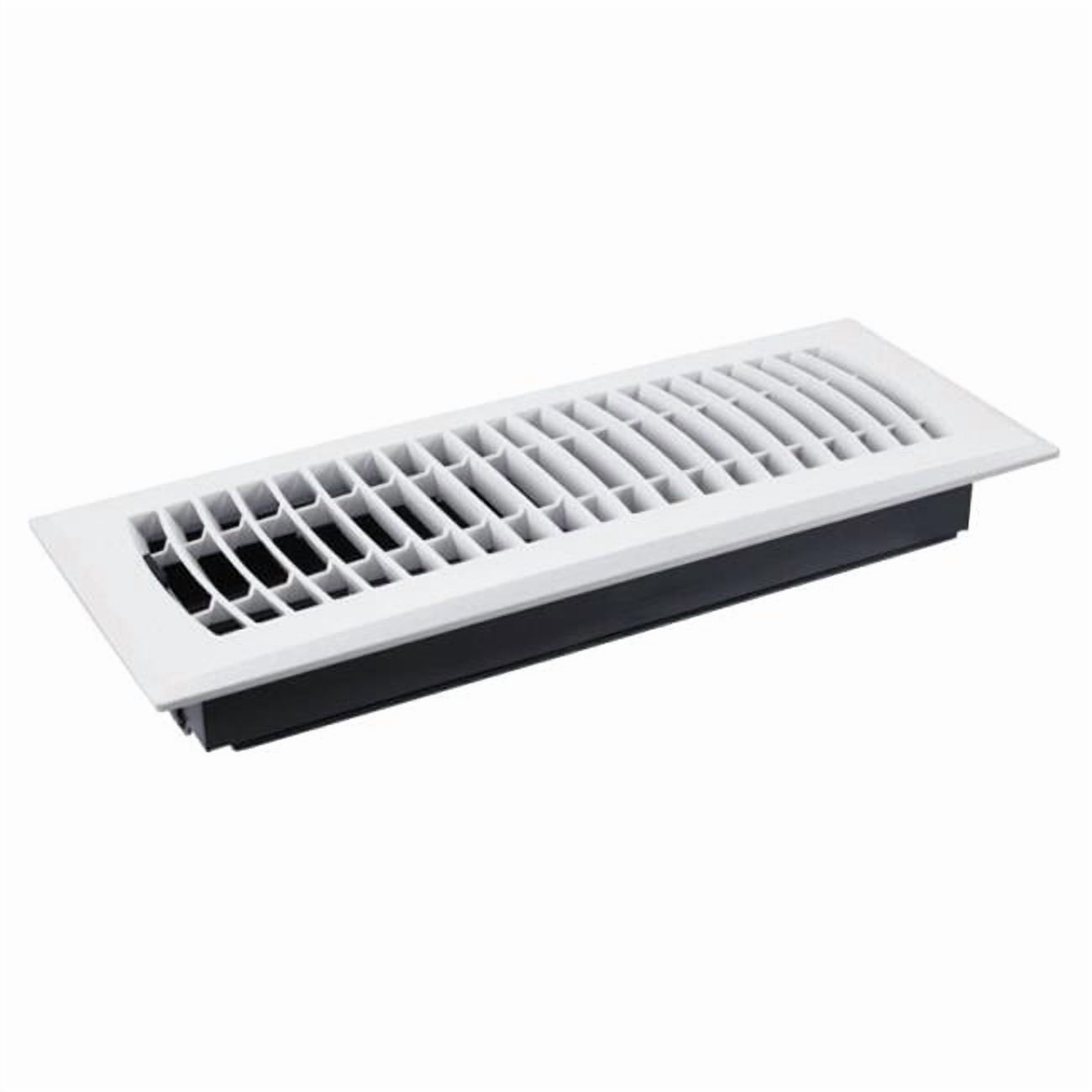 C160MWP04X10 Plastic Floor Register  White - 10 x 4 in.