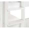 thumbnail image 1 of C1613L-DR Camaflexi Full Mission Headboard, End Ladder Over Bunk Bed with Drawers - White, 1 of 1