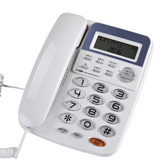 C168 Office Business Phone with Caller Display and 24Ring Tones Alarm Function