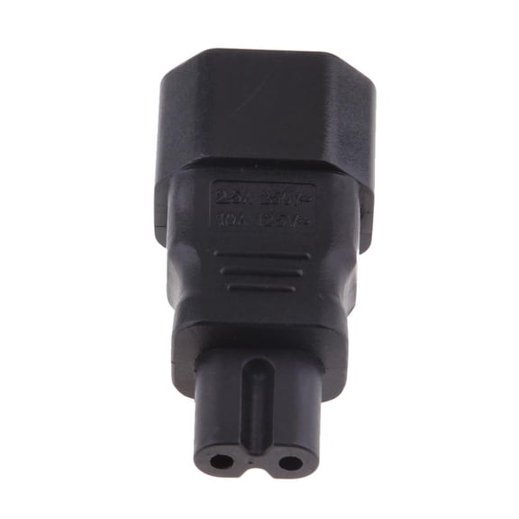 C17 Connector, IEC 320 Male to Female Plug Adapter Converters (Pack of 1)