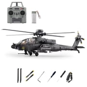 C170 AH-64D Brushless RC Helicopter, 2.4G 6CH Flybarless RC Aircraft with One-Key Inverted Flight, TOF Altitude Hold & Optical Flow Positioning - RTF