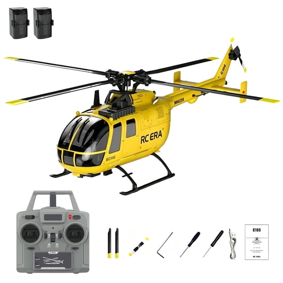 C180 Brushless Remote Control Helicopter with 6-Axis Gyro, 2.4G 6CH RC ...