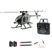 C184 MD500 100 Size RC Helicopter with One Key Takeoff/Landing, 2.4G 4CH 6-Axis Gyro Altitur Control RC Aircraft With Optical Flow Positioning & Upgraded Transmitter - RTF