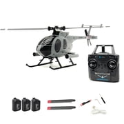 C184 MD500 100 Size RC Helicopter with One Key Takeoff/Landing, 2.4G 4CH 6-Axis Gyro Altitur Control RC Aircraft With Optical Flow Positioning & Upgraded Transmitter - RTF