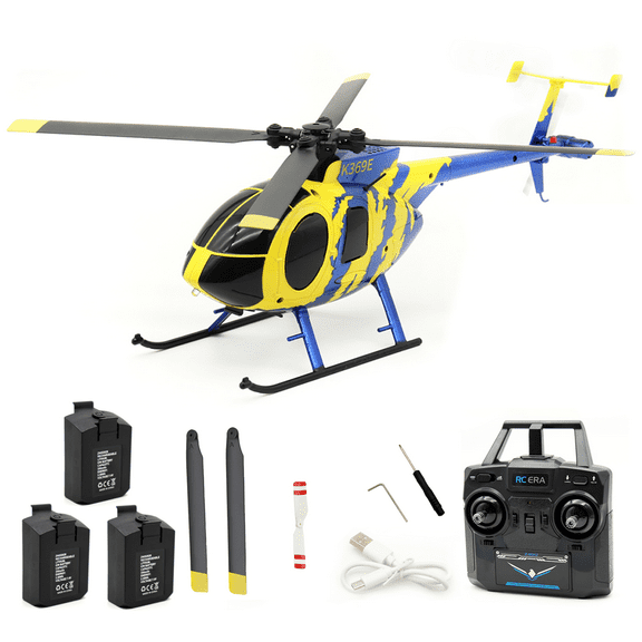 C184 RC Helicopter 2.4G 4CH No Tail Rotor with 6-Axis Gyroscope, Altitude Hold & Optical Flow for Adults