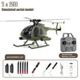 C189 Bird 128 Md500 Model Drone Remote Control Helicopter Black Army