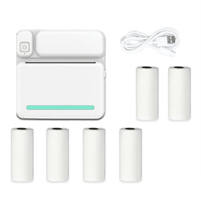 C19 Mini Printer Portable Thermal Printer Photo Pocket Thermal Label Printer 58mm Printing