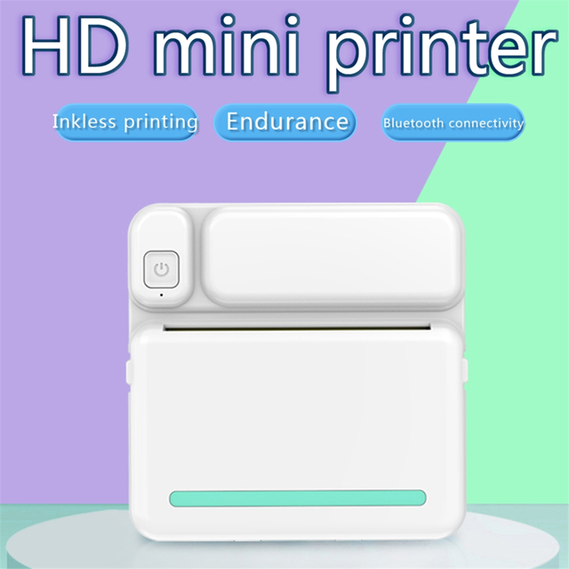 C19 Mini Printer Portable Thermal Printer Photo Pocket Thermal Label Printer 58mm Printing