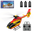 thumbnail image 1 of C190 H145 RC Helicopter with Dual Brushless Motors & Metal Servo, 1/30 Scale 2.4G 6CH 6-Axis Gyro Single-Rotor RC Helicopter with Altitude Hold & Optical Flow Positioning - RTF, 1 of 5
