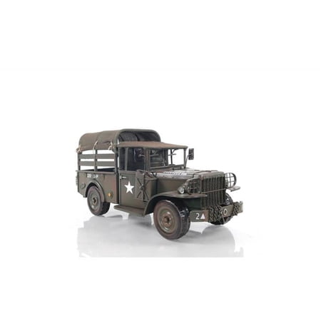 C1951 Dodge M42 Command Truck Sculpture, Army Green