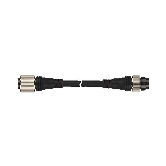 C1A4-2  Autonics Connector Cable, M12, Female Straight & Male Straight, AC Power, 4 Pin With 2 Wires, PVC, 2m Length