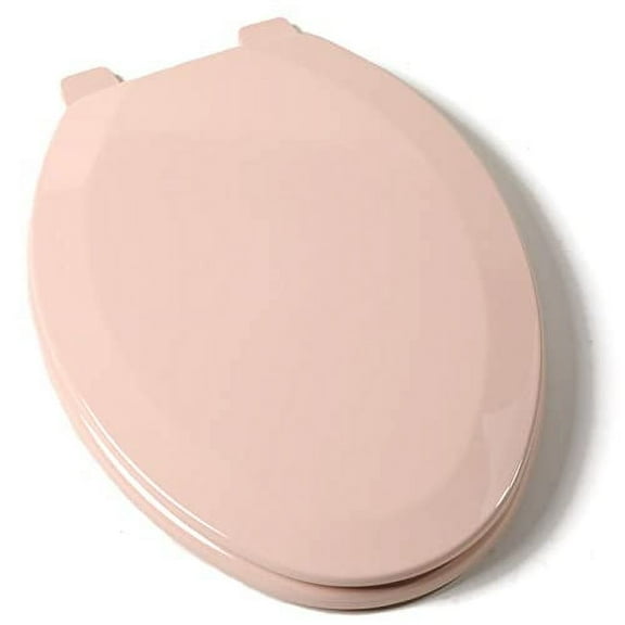 C1B4E220 Deluxe Molded Wood Toilet Seat, Elongated, Pink (C014WD20)