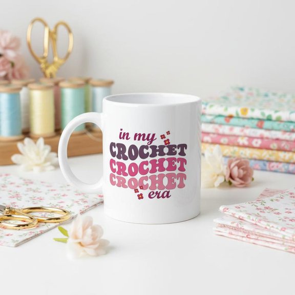 C1R1OChet Mug C1R1OChet Lover Gift Yarn Mug Cozy Fall Coffee Cup Groovy R C1R1OChet Aesthetic Yarn Lover Gift for Knitters Makers