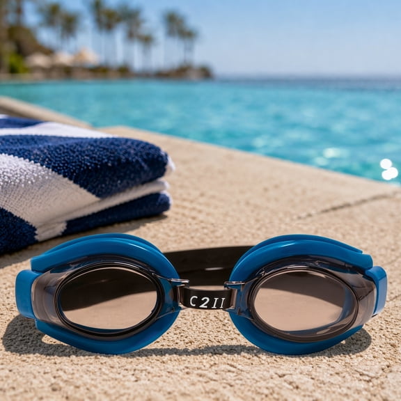 Swim Central C2 II Sport Goggles Accessory for Juniors, Teens and Adults 6.5" - Blue