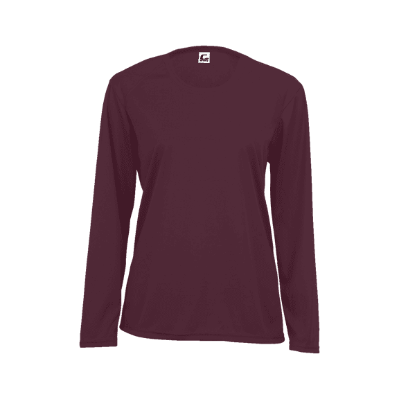 C2 L/S Women's Tee - Maroon S