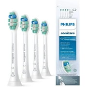 C2 Optimal Plaque Control Replacement Toothbrush Heads, Compatible with Philips Sonicare Electric Toothbrush Brush Heads, HX9024, 4 Brush Heads, White