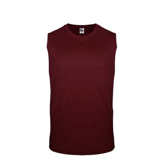 C2 Sleeveless Youth Tee - Maroon L
