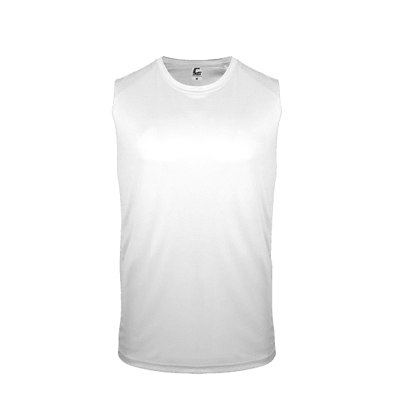 C2 Sleeveless Youth Tee - White L