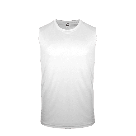 C2 Sleeveless Youth Tee - White XS
