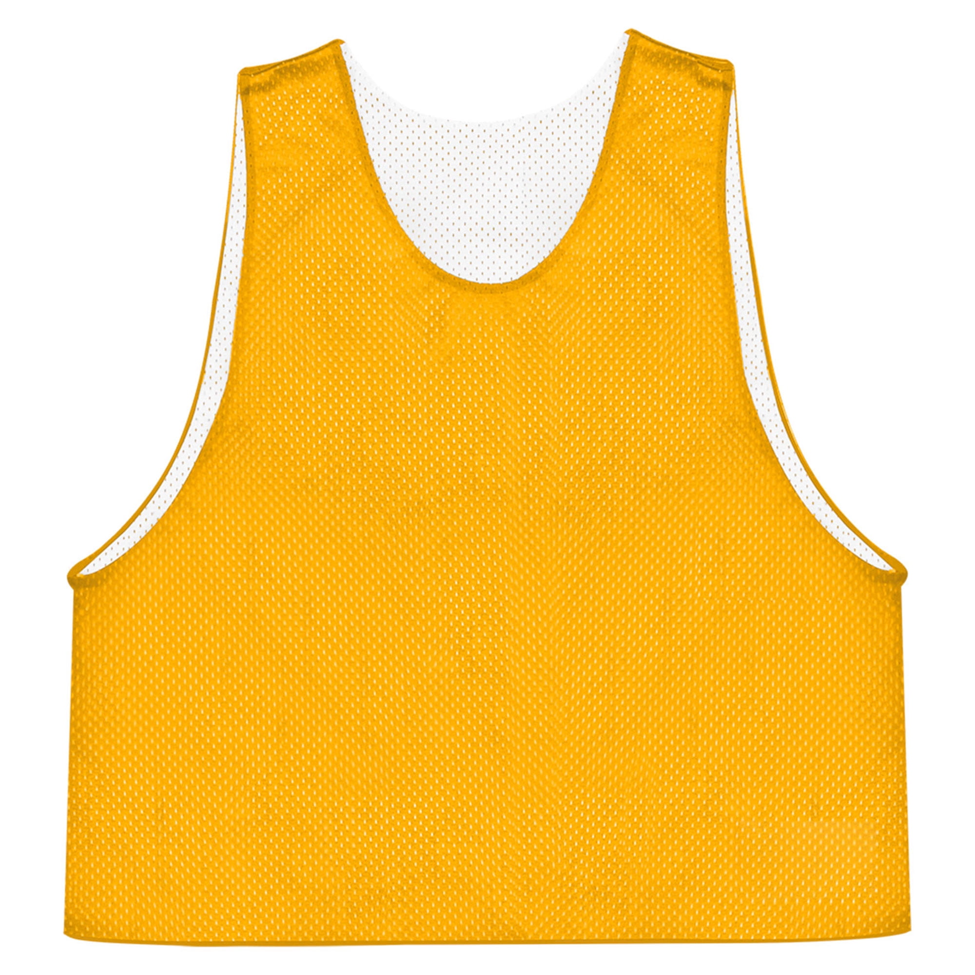 C2 Sport 576000 C2 Reversible Mesh Pinnie-Gold/White-L/XL - Walmart.com