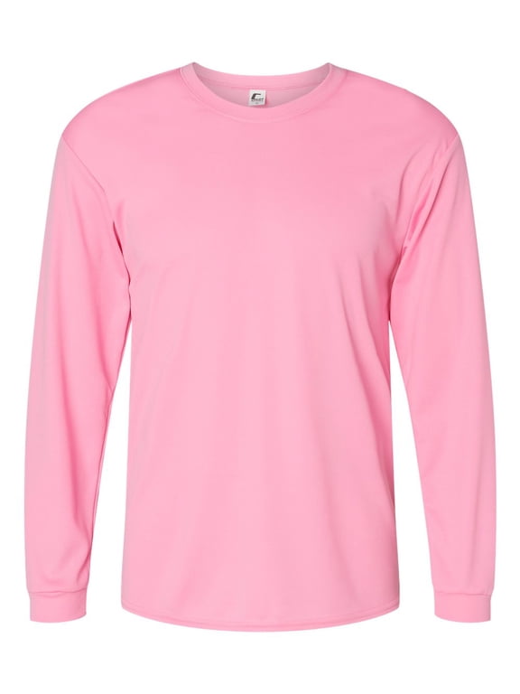 B85585309 Performance Long Sleeve T-Shirt, Pink - 4XL