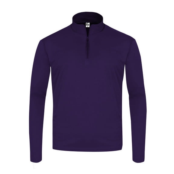 C2 Sport B90085672 Youth Quarter-Zip Pullover, Purple - Extra Small