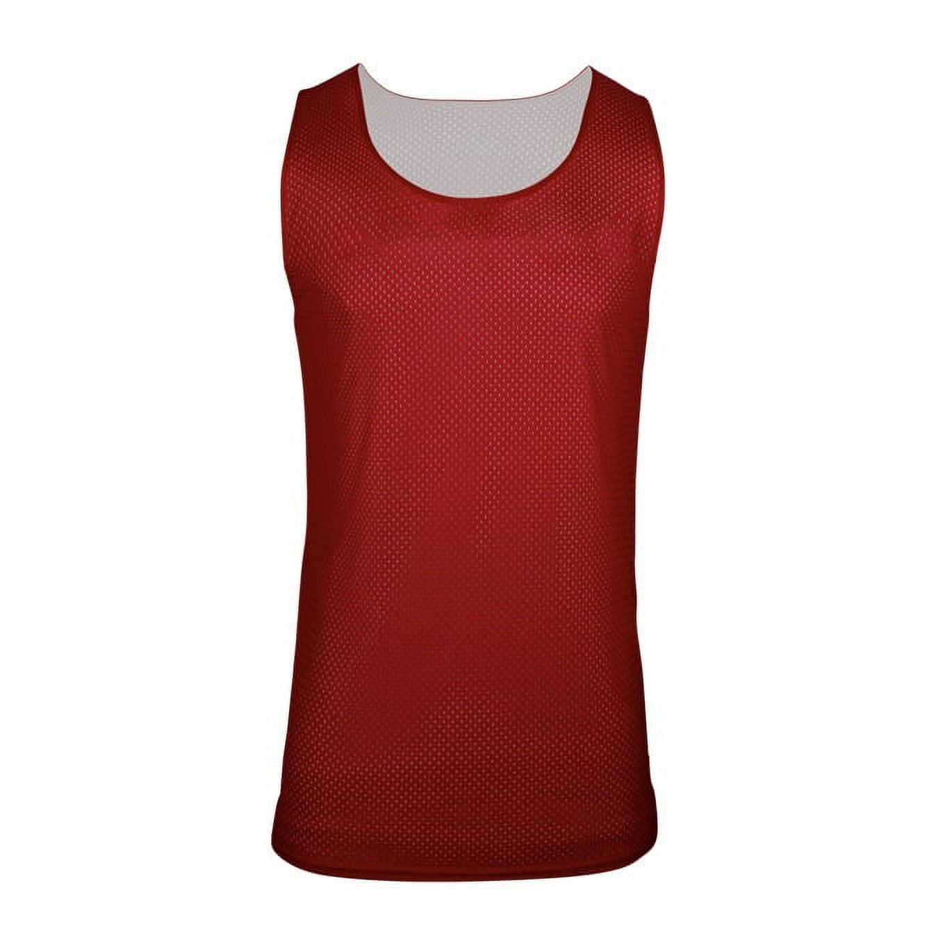 C2 Sport B93985707 Womens Reversible Mesh Tank Top, Red & White - 2XL ...