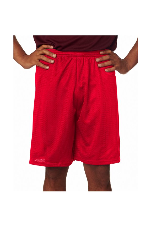 Men's 100% Polyester Mesh Tricot Nine Inch Inseam Short, Style 5109