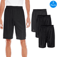 thumbnail image 1 of C2 Sport Men's Shorts, Athletic Mesh 7" Black Shorts Workout Gym Activewear, 3 Pack, 2XL, 1 of 4