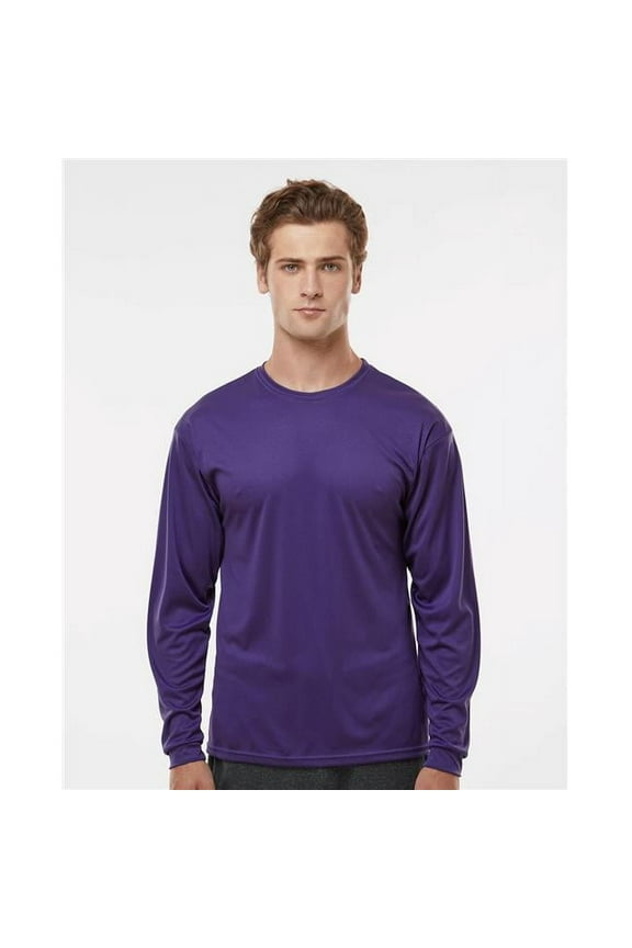 Mens Performance Long Sleeve T-Shirt, 4XL, Columbia_Blue