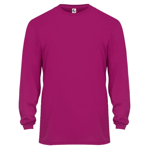 C2 Sport Mens Performance Long Sleeve T-Shirt, 4XL, Hot_Pink