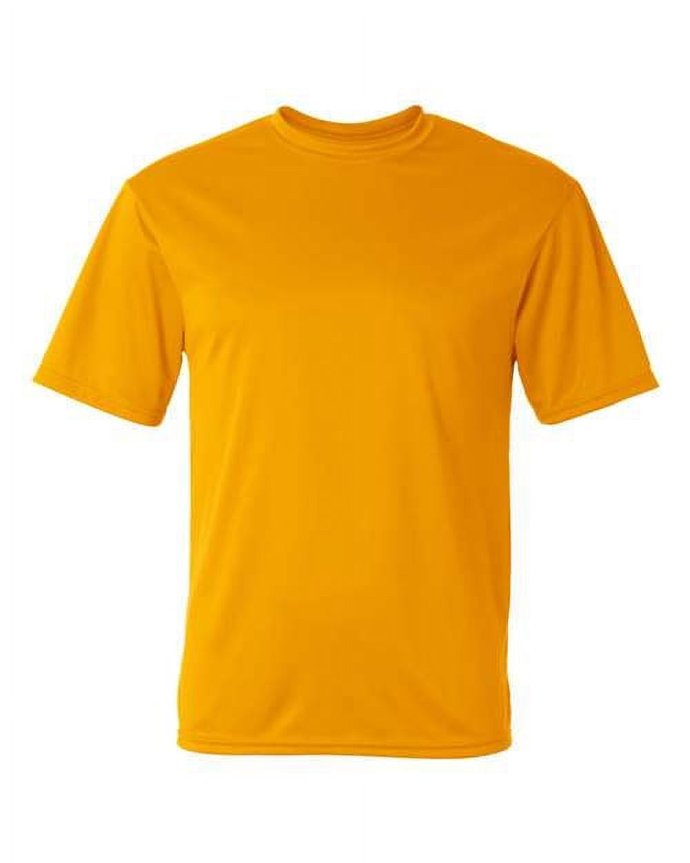 DTS GYM STRETCHABLE TSHIRTS Sporty Men Round Neck Yellow T-Shirt