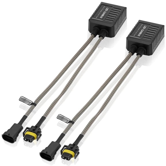 SPEEDWOW 20 9005/9006 Canbus Compliant Error Free Anti Flickering Resistor Decoder 2 Pcs High Power Enhanced Version