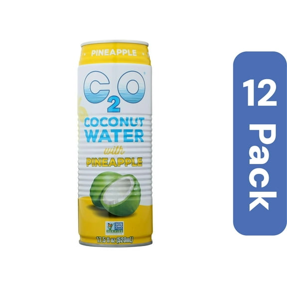 C20 Coconut Water Pineapple Pulp 17.5 fl oz (Pack Of 12)