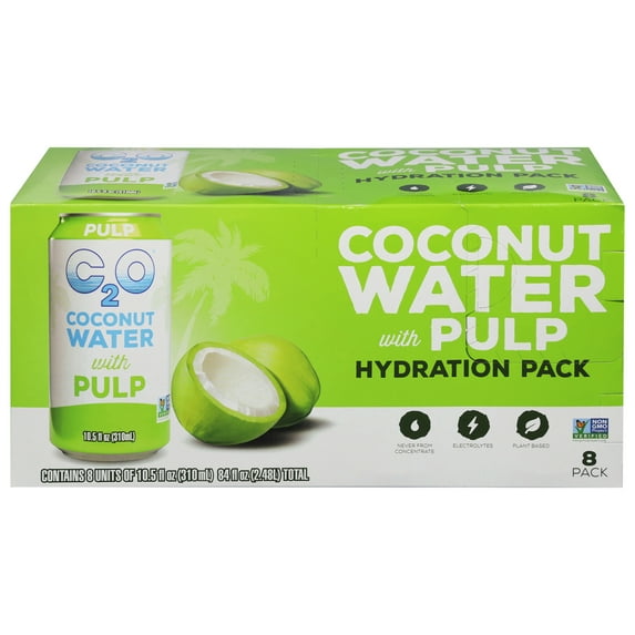 C20 Coconut Water with Pulp 8-Pack 84 fl oz (Pack Of 3)