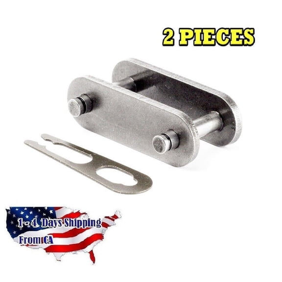 C2050SS Stainless Steel Conveyor Roller Chain Connecting Link Riveted (2PCS)