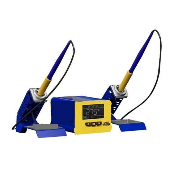 C210 MAX Dual Station 210 Electric Soldering Iron Thermostatic Adjustable Welding Table Quick Repair For Mobile Phone ,Fast Heating and Auto Hibernate