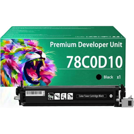 C2325 Developer Unit Compatible for Lexmark C2325 78C0D10 78C0D20 78C0D30 78C0D40 Developer Unit Work for Lexmark C2325 C2425 C2535 C2240 MC2325 MC2425 Printers