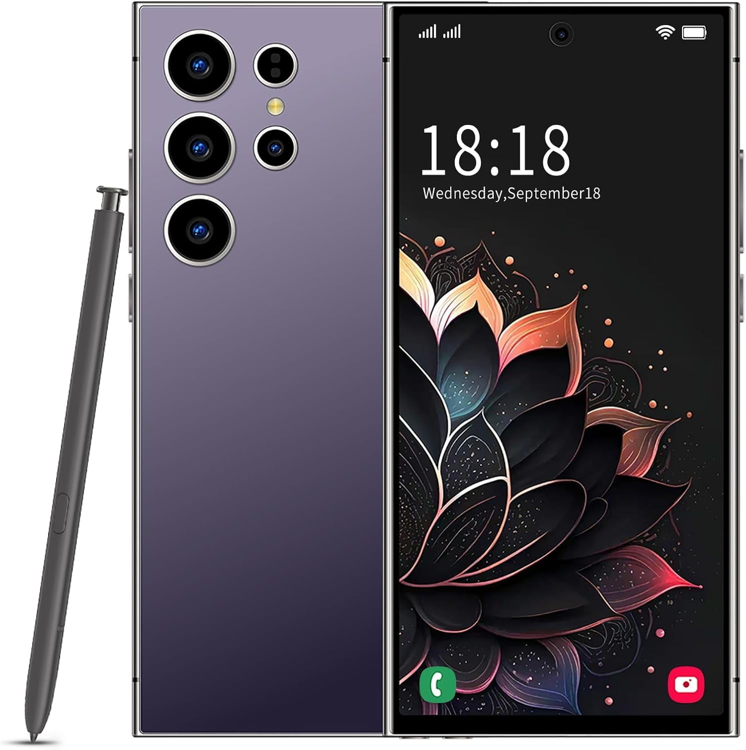 Sim Galaxy S21 Face Id C24 Ultra Unlocked Cell Phone, 8GB+256GB